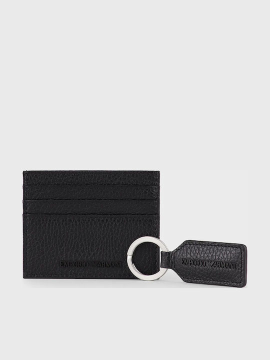 Set Leather Men's Wallet Black