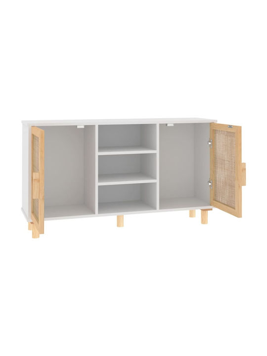 Μπουφές από Μασίφ Ξύλο Μπεζ 105x30x60cm