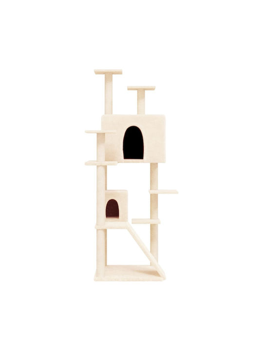 vidaXL Scratching Post Cat Trees Beige 67x60x153cm