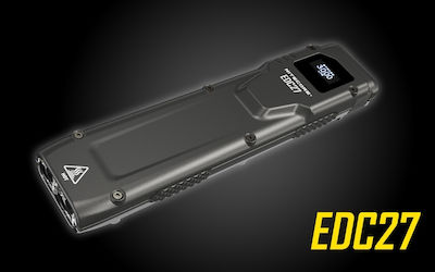 NiteCore Rechargeable Flashlight LED Waterproof IP54 with Maximum Brightness 3000lm EDC27