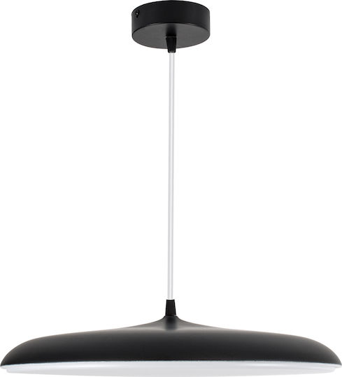 GloboStar Baron Lumini Suspendate Negru LED Cu Bianco Reglabil Lumină Cu Pantaloni Evazați 40x40cm