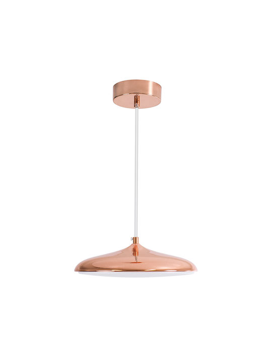 GloboStar Baron Lumini Suspendate Cupru LED Cu Bianco Reglabil Lumină Cu Pantaloni Evazați 25x25cm