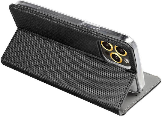 Smart Magnet Book Piele artificială Negru (Moto E22)