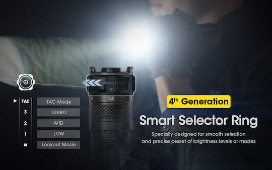 NiteCore LED IP68 с Максимална Яркост 2100лм SRT6i Черен