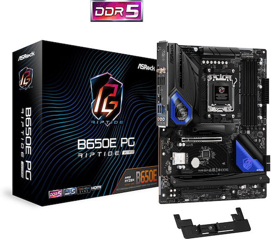 ASRock B650E PG Riptide WiFi Дънна платка ATX с AMD AM5 Сокет
