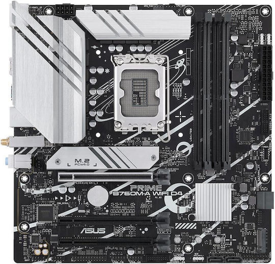 Asus Prime B760M-A WIFI D4 Motherboard Micro ATX με Intel 1700 Socket 90MB1CX0-M0EAY0