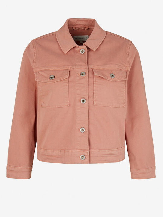 Kurz Damen Jeansjacke Rosa