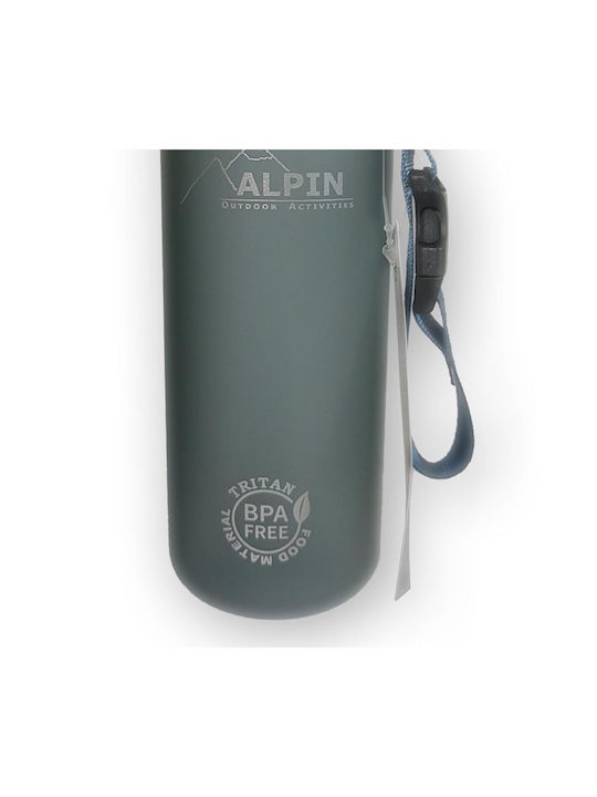 Alpin 1220BL Πλαστικό Παγούρι 500ml Γκρι