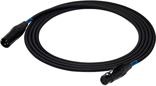 XLR-Kabel Männlich - XLR-Buchse Schwarz 10m SS-1415