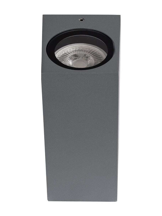 GloboStar Burano Wall-Mounted Outdoor Spot Light GU10 IP65 Double Beam 15x8x6.8εκ.