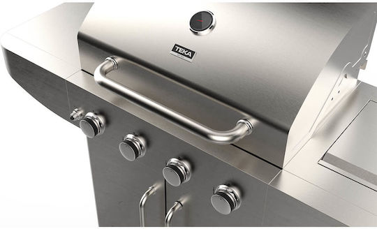Teka Gourmet 4100 G Gasgrill Rost 44.5cmx65.5cmcm mit 2 cm 3.22kW und Seitenbrenner