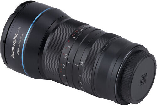 Sirui Crop Фотообектив 24mm f/2.8 Super35 Anamorphic 1.33x Стандартно увеличение за Канон РФ Монтаж Черен