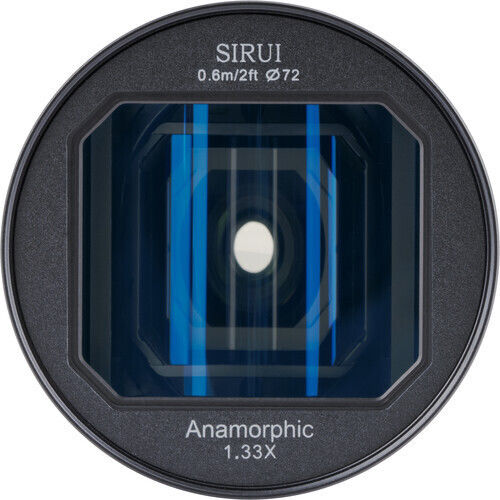 Sirui Crop Фотообектив 24mm f/2.8 Super35 Anamorphic 1.33x Стандартно увеличение за Канон РФ Монтаж Черен