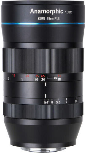 Sirui Crop Φωτογραφικός Φακός 75mm f/1.8 1.33x Anamorphic Standard Zoom για Micro Four Thirds (MFT) Mount Μαύρος