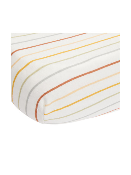 Little Dutch Vintage Sunny Stripes Baby Sheet Crib Cotton Fitted 70x140cm