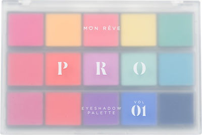 Mon Reve Pro Eye Shadow Palette Matte in Solid Form Vol 01 15gr