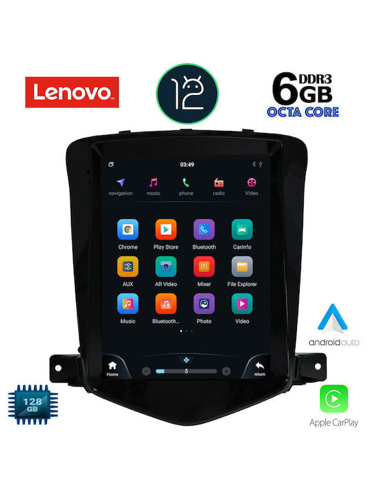 Lenovo Sistem Audio Auto pentru Chevrolet Cruze 2008-2012 (Bluetooth/USB/AUX/WiFi/GPS/Partitură) cu Ecran Tactil 9.7"