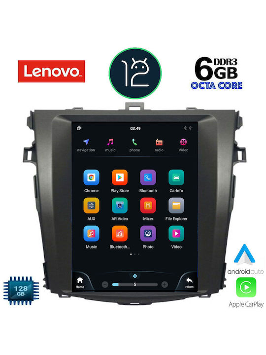 Lenovo Car Audio System for Toyota Corolla 2006-2012 (Bluetooth/USB/AUX/WiFi/GPS/CD) with Touch Screen 9.7"