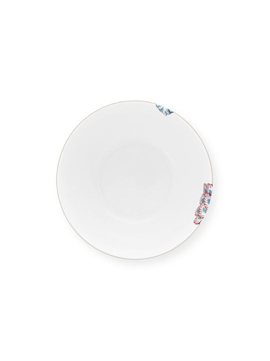 PiP Studio Flower Festival Servierschüssel Rund aus Porzellan mit Durchmesser 12cm