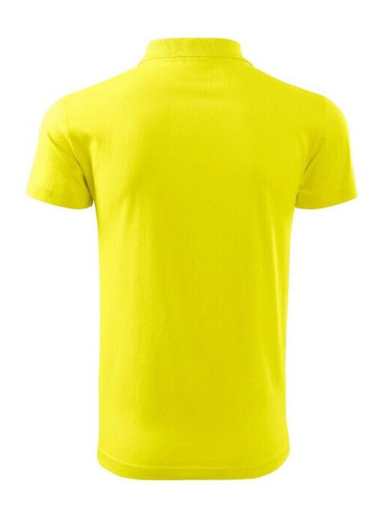 Adler Ανδρικό Διαφημιστικό T-shirt Κοντομάνικο σε Κίτρινο Χρώμα
