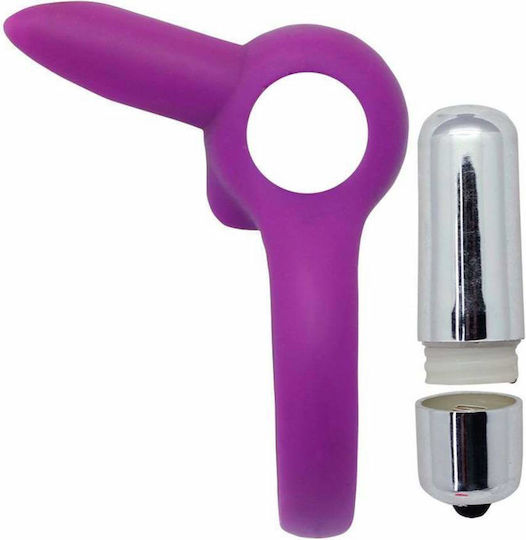 Toyz4lovers Timeless Stretchy Ring Δονούμενο Δαχτυλίδι Πέους Purple
