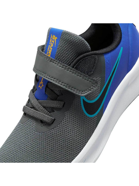 Star Runner Star Runner 3 Kids Sports Shoes Running with Hoop & Loop Closure Iron Grey / Black