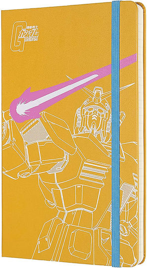 Moleskine Gundam Notebook Ruled with Elastic Yellow