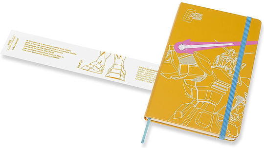 Moleskine Gundam Notebook Ruled with Elastic Yellow
