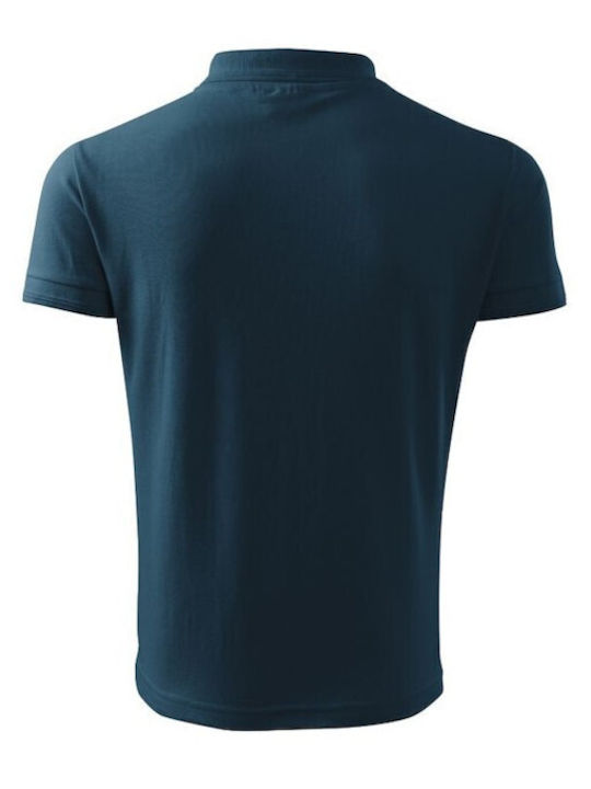 Malfini Men's Short Sleeve Promotional Blouse Navy Blue