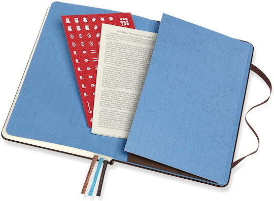 Moleskine Voyageur Traveller's Тетрадка с Ластик Кафяв