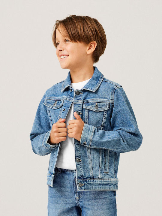 Geci Pentru Copii Denim Scurt Albastru