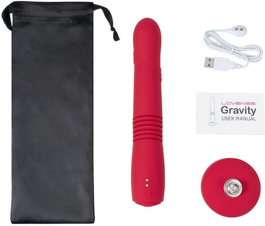 Lovense Gravity Mini Διπλός Δονητής με Απομακρυσμένο Έλεγχο 13cm Κόκκινος
