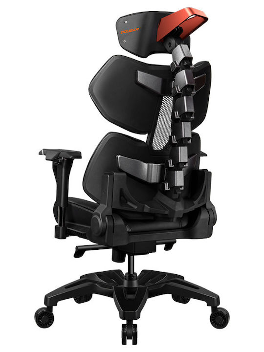 Cougar Terminator Καρέκλα Gaming Δερματίνης με Ρυθμιζόμενα Μπράτσα Black / Orange