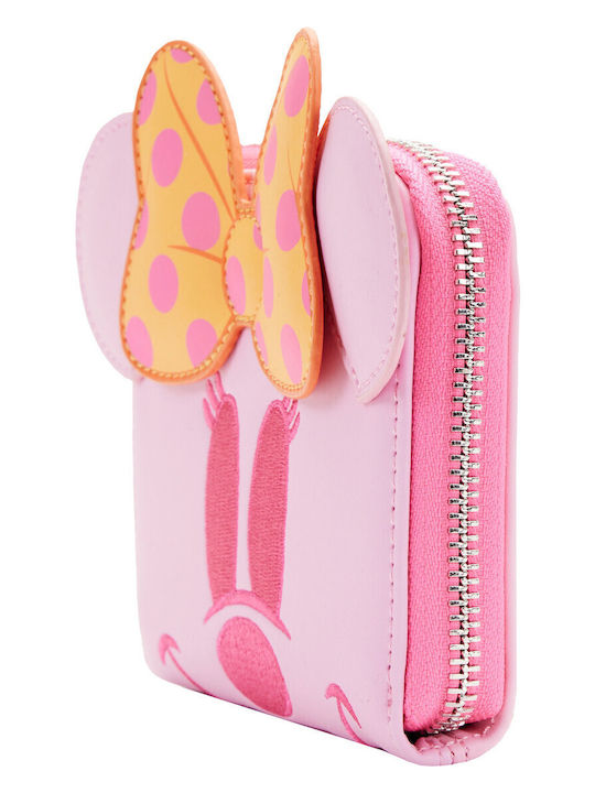 Loungefly Minnie Mouse Portofel pentru copii cu fermoar Disney Fantomă Pastel Minnie Mouse Strălucește în Întuneric