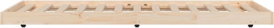 vidaXL For Bed Steady Hardware Brown 90x190cm 823504