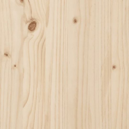 Canapea Pat Single Din Lemn Bej Cu Plăci Pentru Saltea 75x190cm