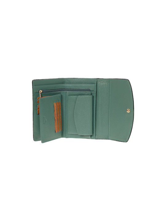 Lavor Μικρό Δερμάτινο Γυναικείο Πορτοφόλι με RFID Πράσινο
