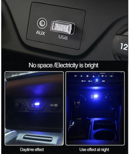 Πλαφονιέρες USB Αυτοκινήτου Kia Mini Subaru Mini 2τμχ