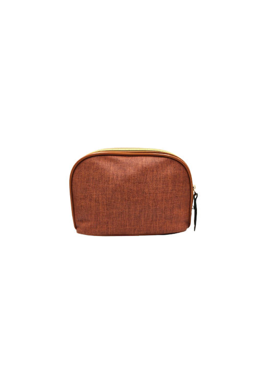 Verde Damen Necessaire in Tabac Braun Farbe 22cm