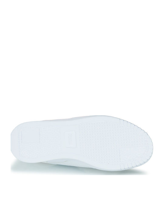 Carina Adidași Flatforms Pentru Femei Albi