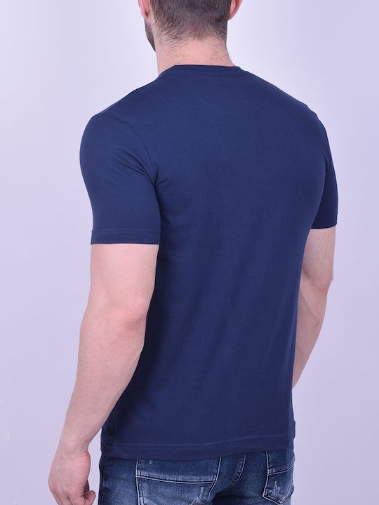 Paco & Co Men's Short Sleeve T-shirt Navy Blue