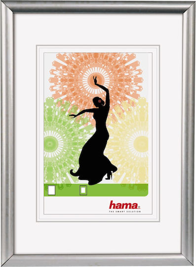 HAMA Madrid Silver Κορνίζα Τοίχου Πλαστική με Ασημί Πλαίσιο