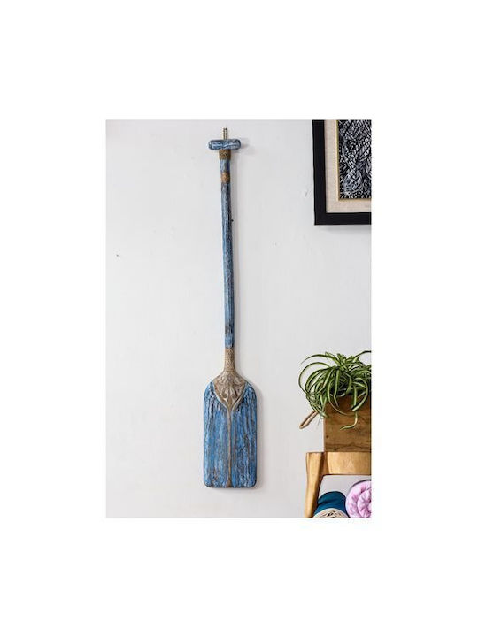 HomeMarkt Κρεμαστό Διακοσμητικό Μπλε από Ξύλο 100cm