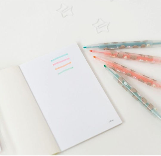 Grupo Erik Pusheen Foodie Collection Zeichenmarker Doppelseitig Set 4Stück