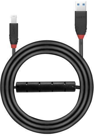 Lindy USB 2.0 Cablu USB-A - USB-B Negru 10m 43227