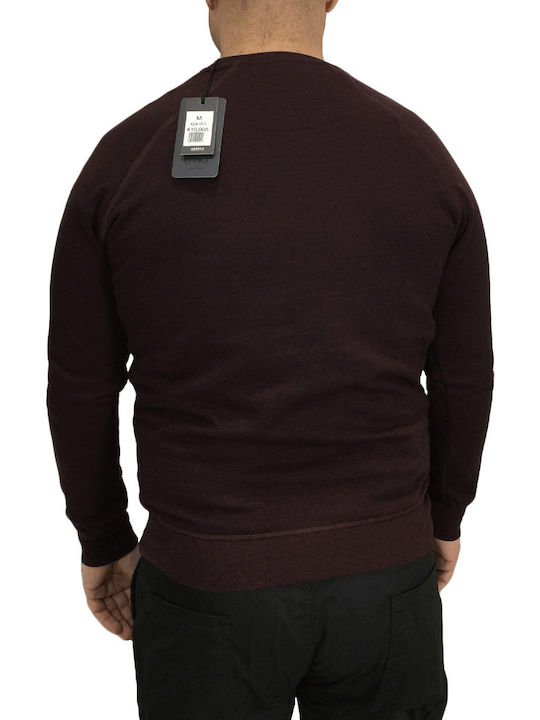 Double Herren Sweatshirt Burgundisch