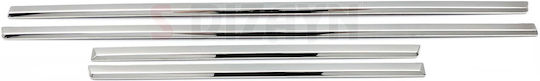 S-dizayn Protections for Car Doors Side Door Protective Trim Steel & Plastic Chrome 8pcs 8pcs Silver