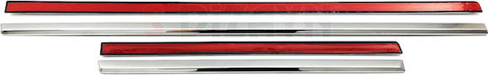 S-dizayn Protections for Car Doors Side Door Protective Trim Steel & Plastic Chrome 8pcs 8pcs Silver
