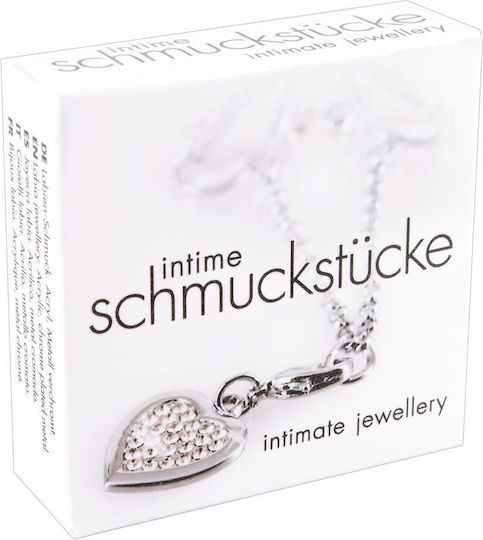 CyprusLoveShop Σφιγκτήρες Θηλών Intimate Heart-Shaped Chain Silver