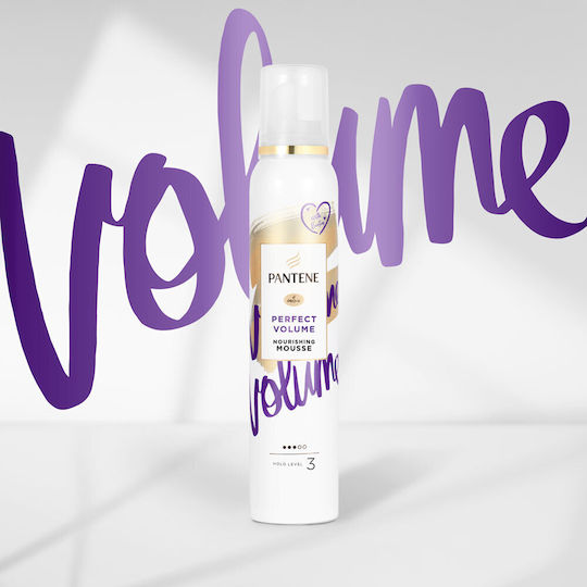 Pantene Pro-V Perfect Volume Подхранваща Пяна За Коса Задържане Ниво 3 За Обем 200ml